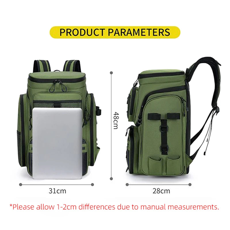 50L Fishing Tackle Backpack