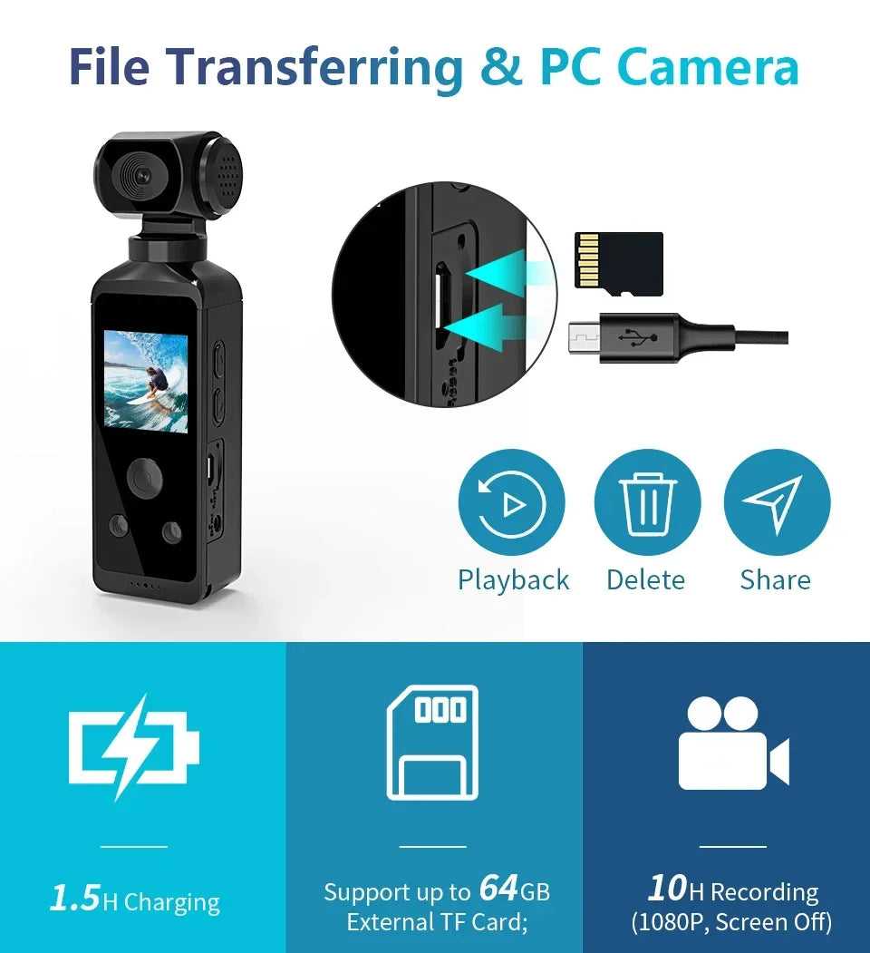 Pocket 4K Action Camera
