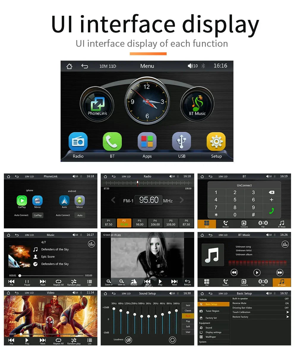 Universal 7-Inch Wireless Car Player