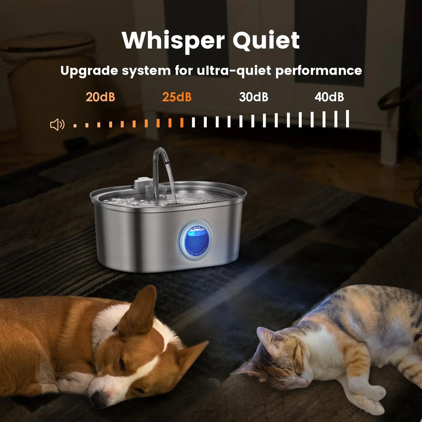 3.2L Stainless Steel Pet Dispenser