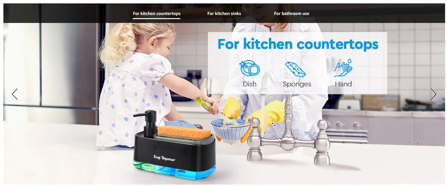 3-in-1 Kitchen Soap Dispenser