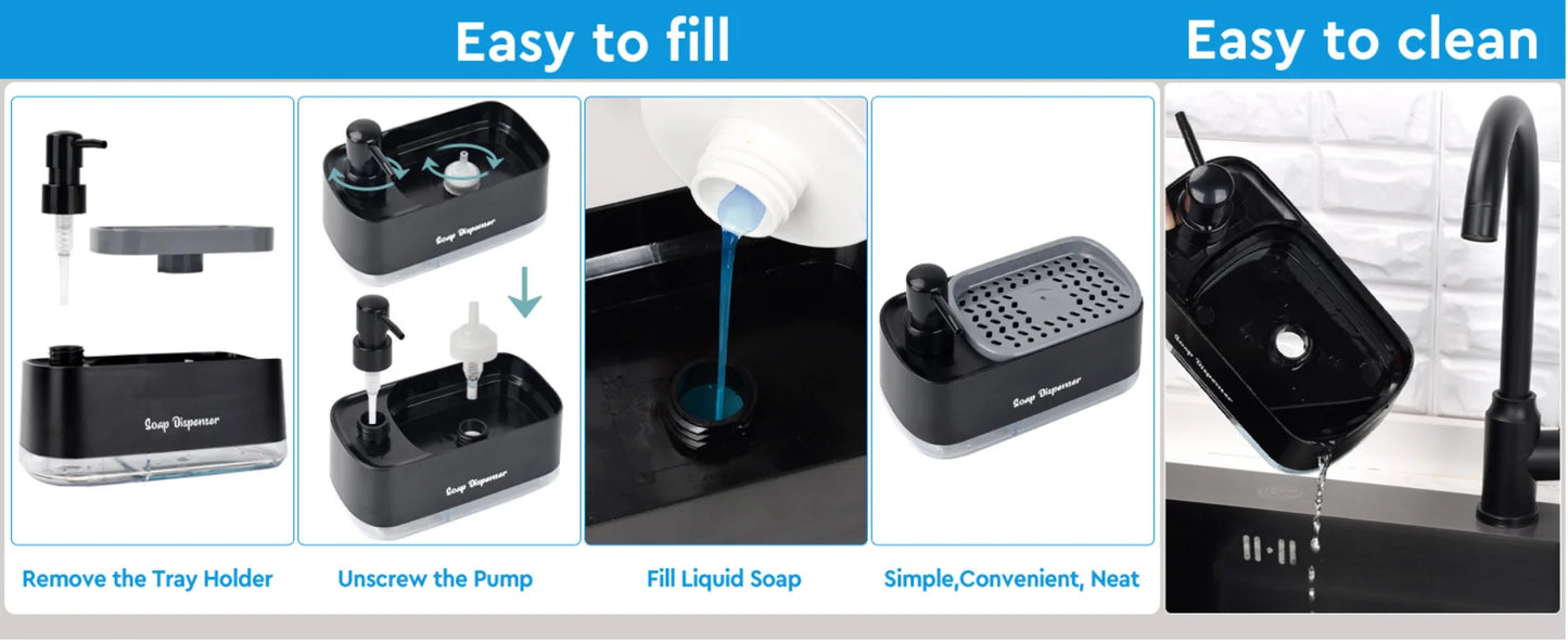 3-in-1 Kitchen Soap Dispenser