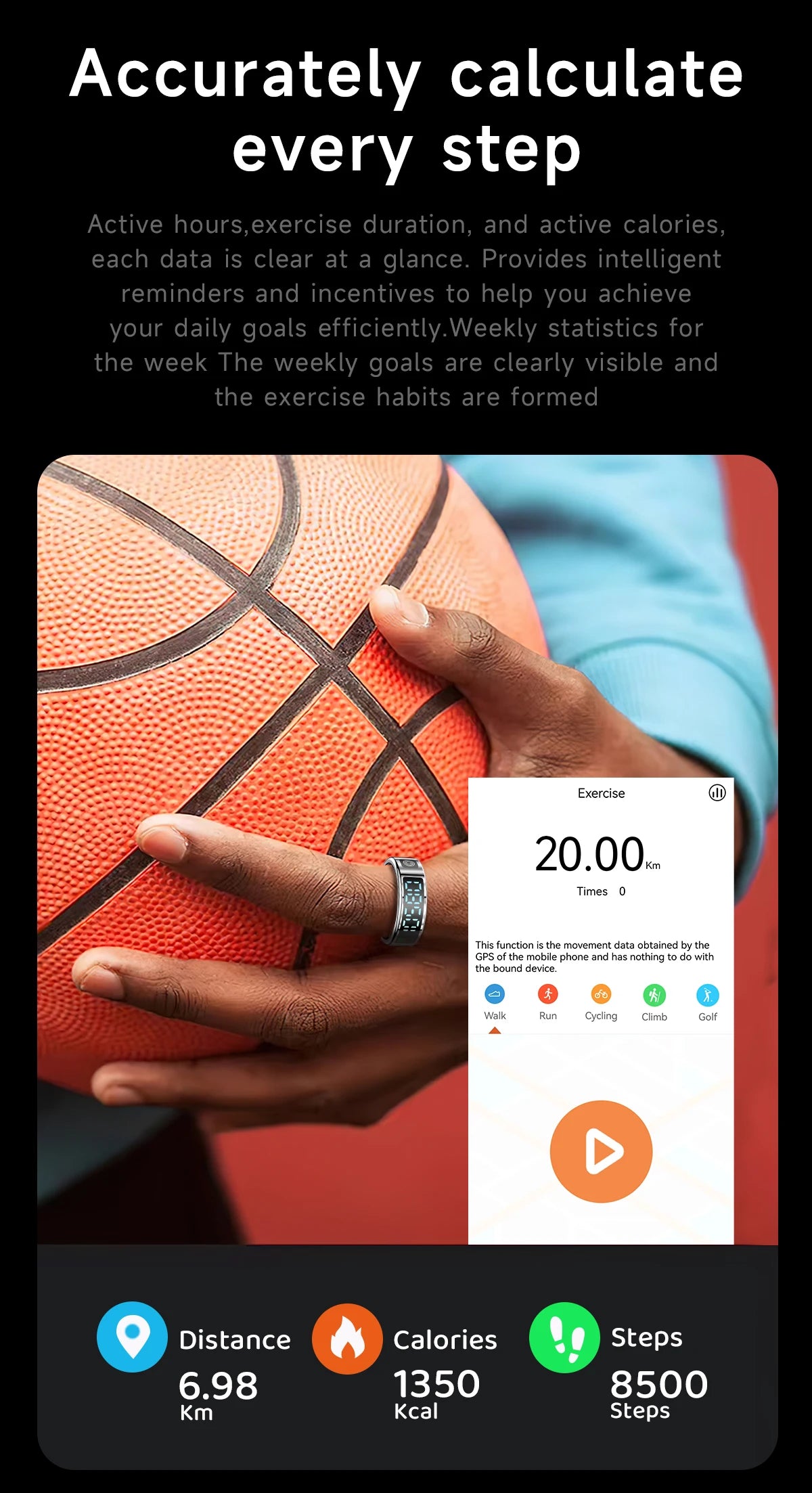 SR08 Smart Fitness Ring