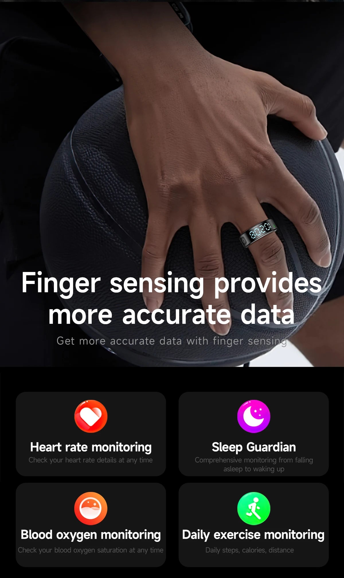 SR08 Smart Fitness Ring