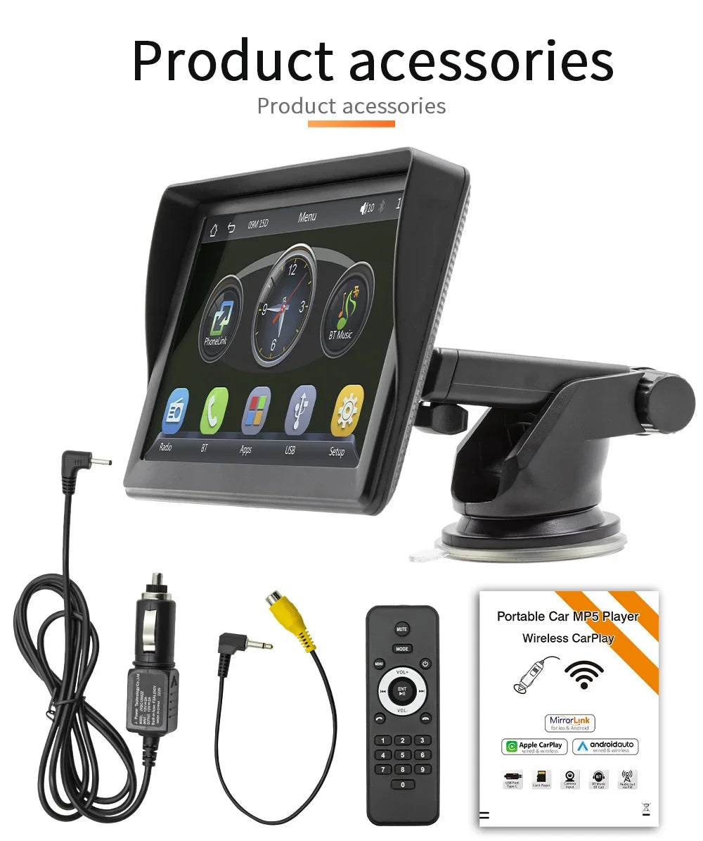 Universal 7-Inch Wireless Car Player