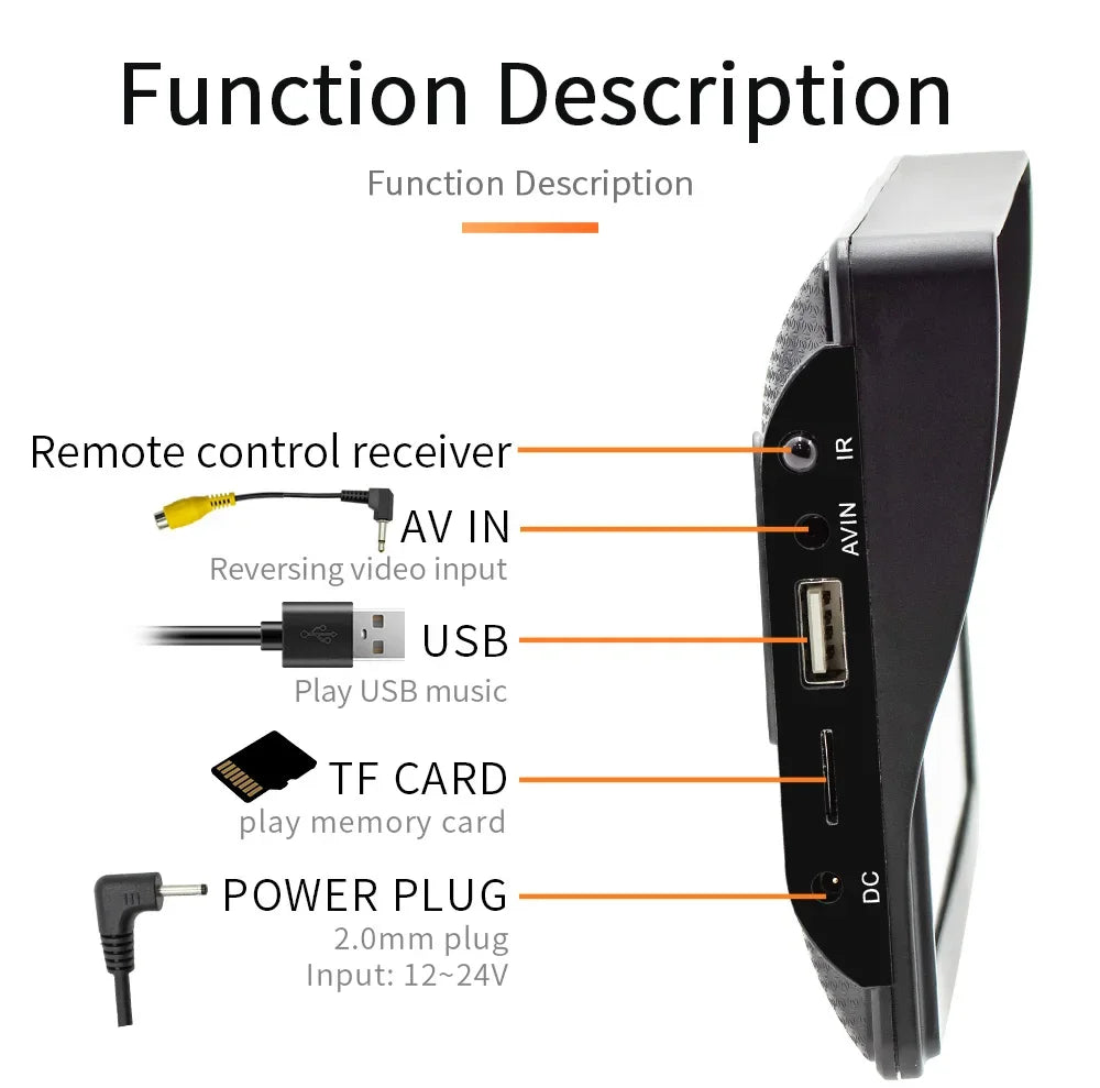 Universal 7-Inch Wireless Car Player