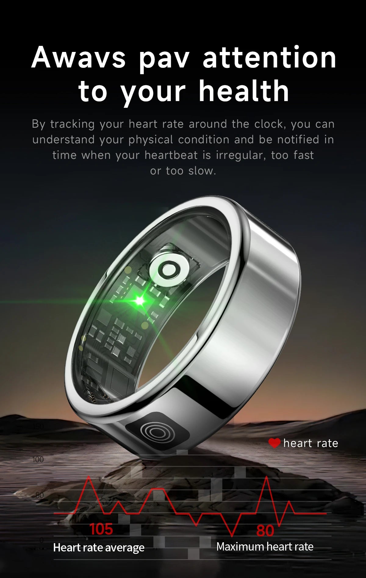 SR08 Smart Fitness Ring