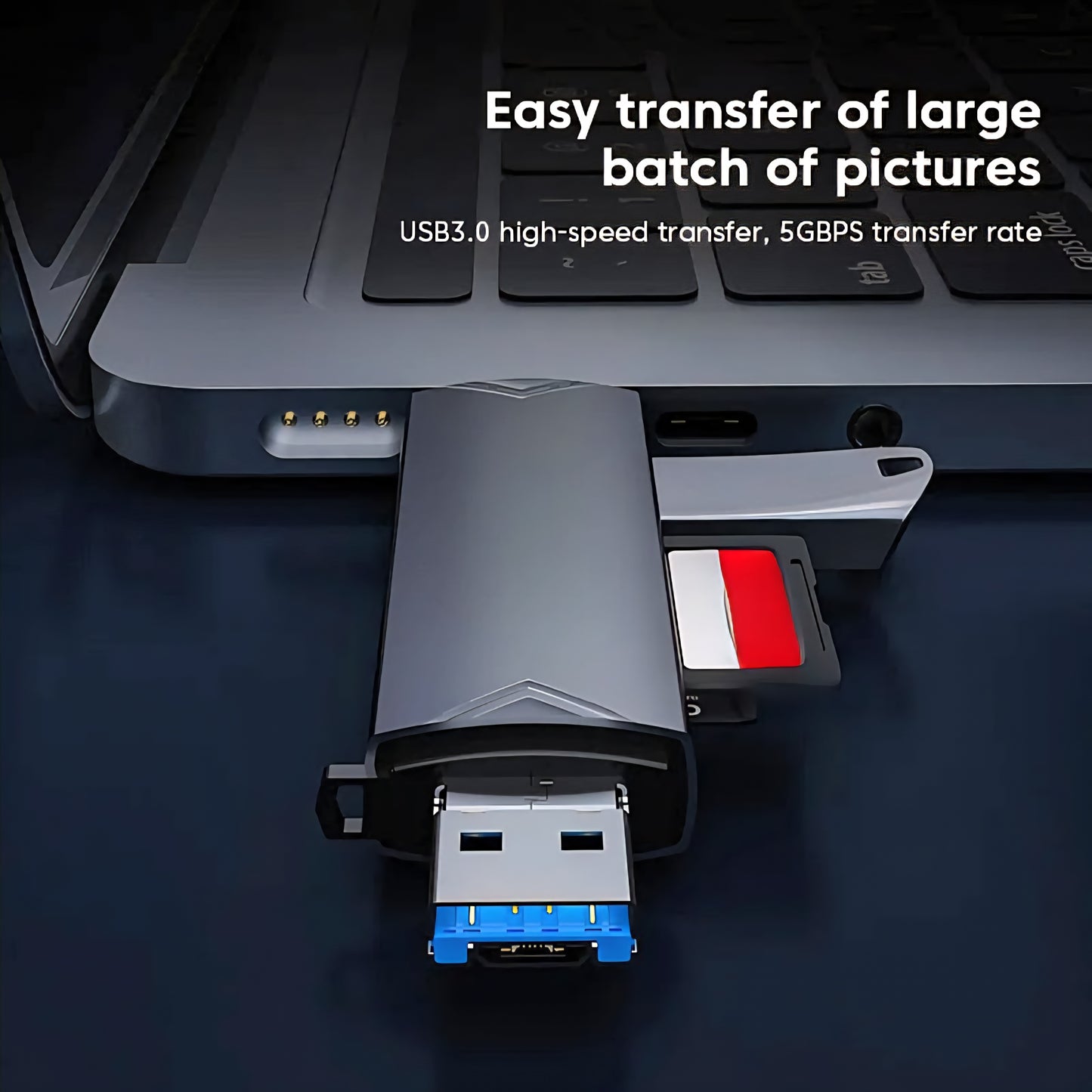 6-in-1 USB Card Reader