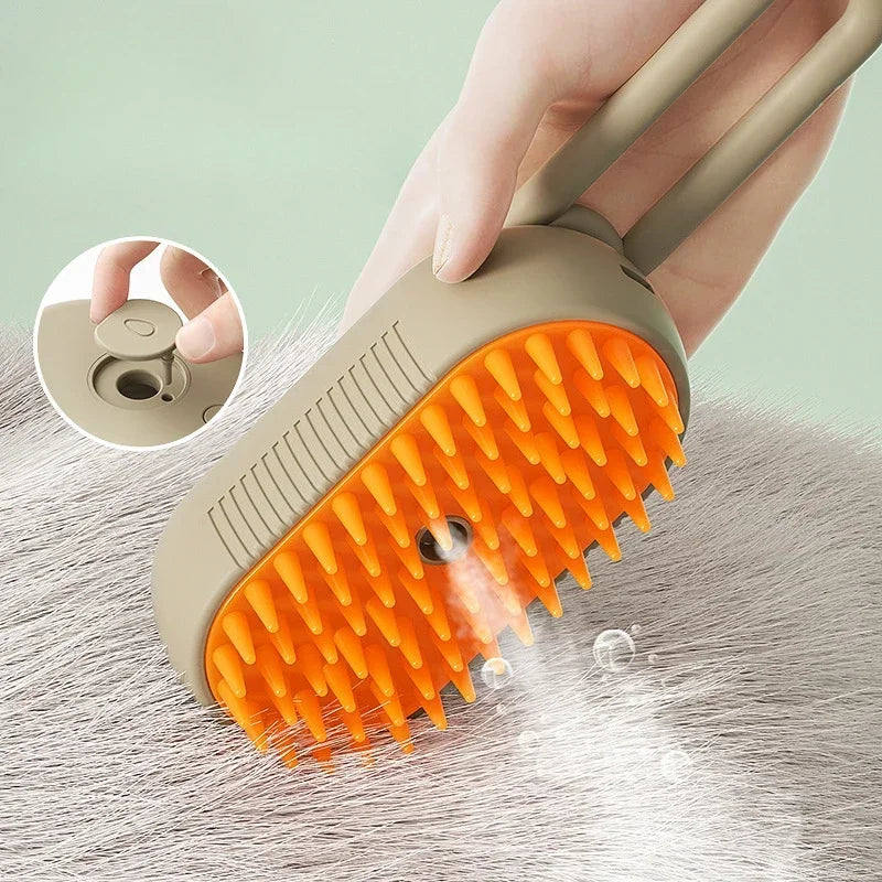 Steamy Pet Grooming Brush