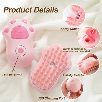 Steamy Pet Grooming Brush