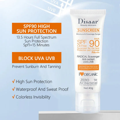 SPF 90+ Waterproof Sun Cream