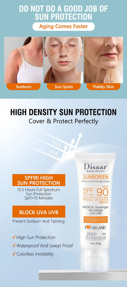 SPF 90+ Waterproof Sun Cream