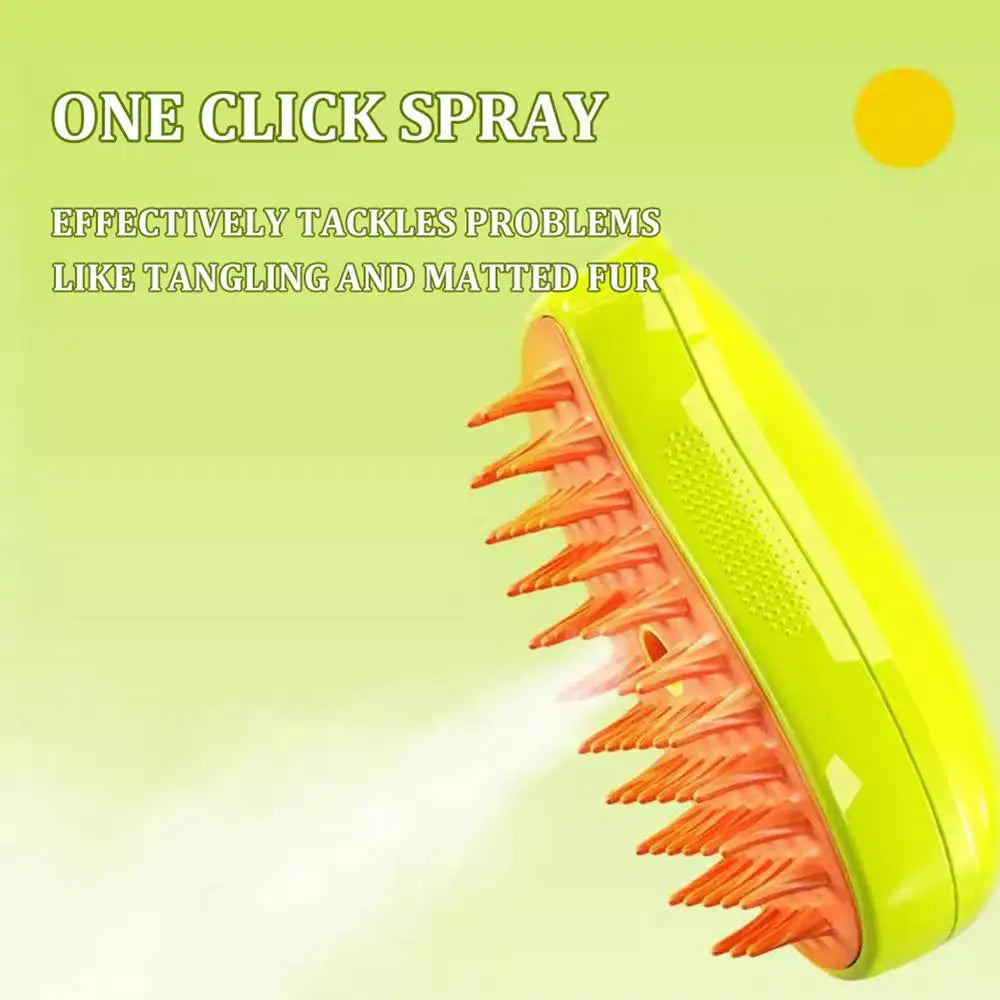 Steamy Pet Grooming Brush