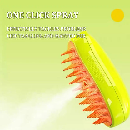 Steamy Pet Grooming Brush