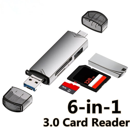 6-in-1 USB Card Reader